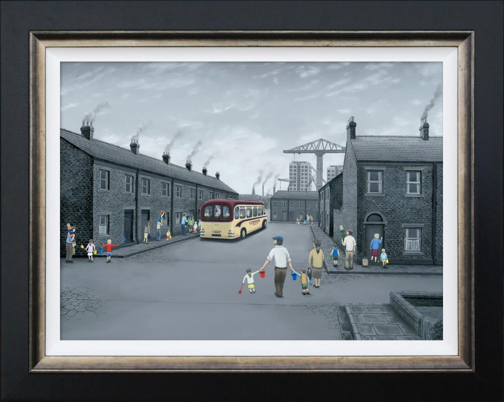 All Aboard For The Seaside – Canvas